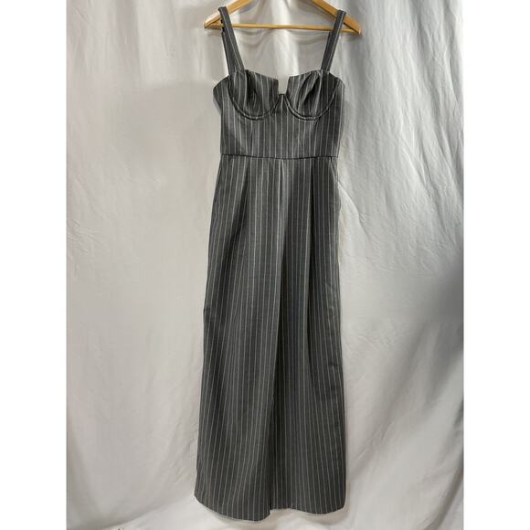 House Of Harlow 1960 x Revolve 'Oliviera' Grey Polyester Jumpsuit Size M - Picture 2 of 5